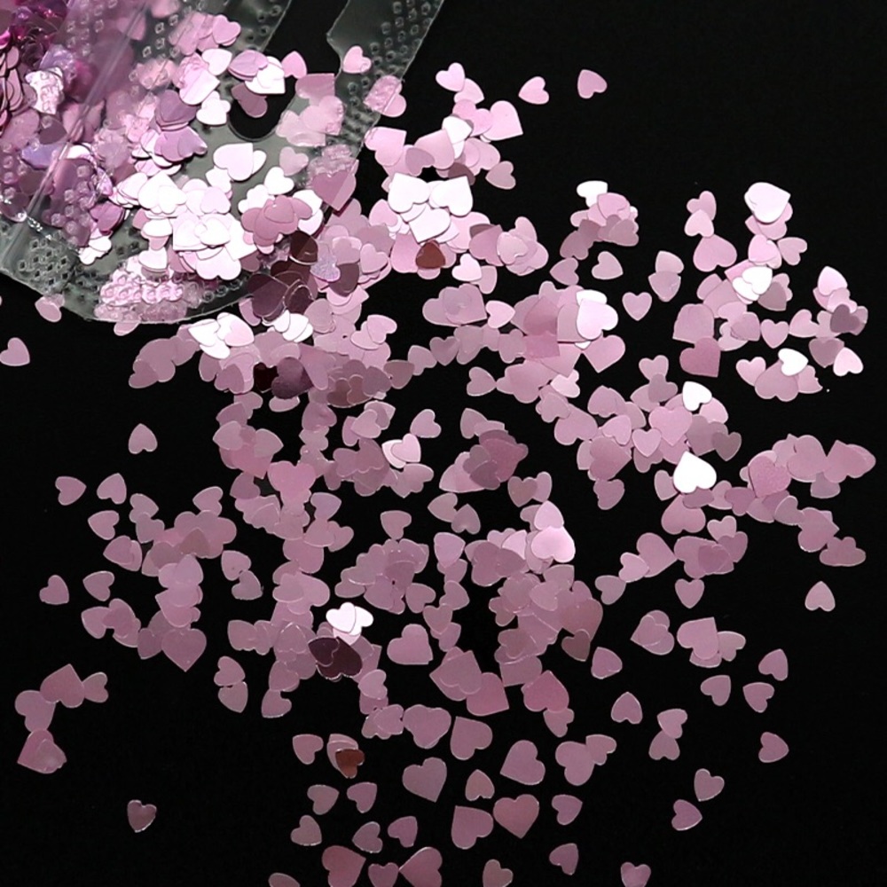 Nail heart flakes